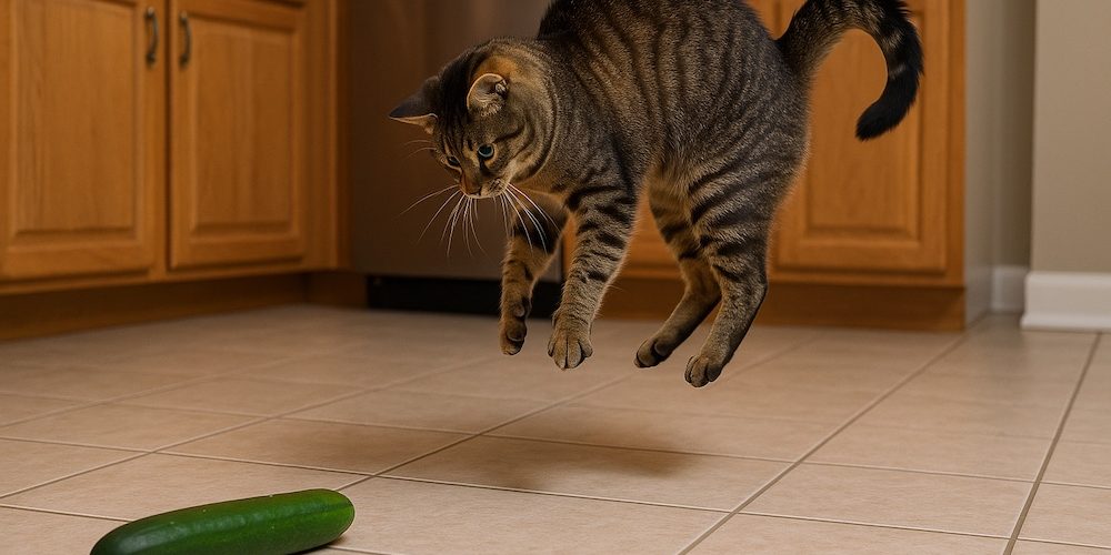 Wieso haben Katzen Angst vor Gurken?