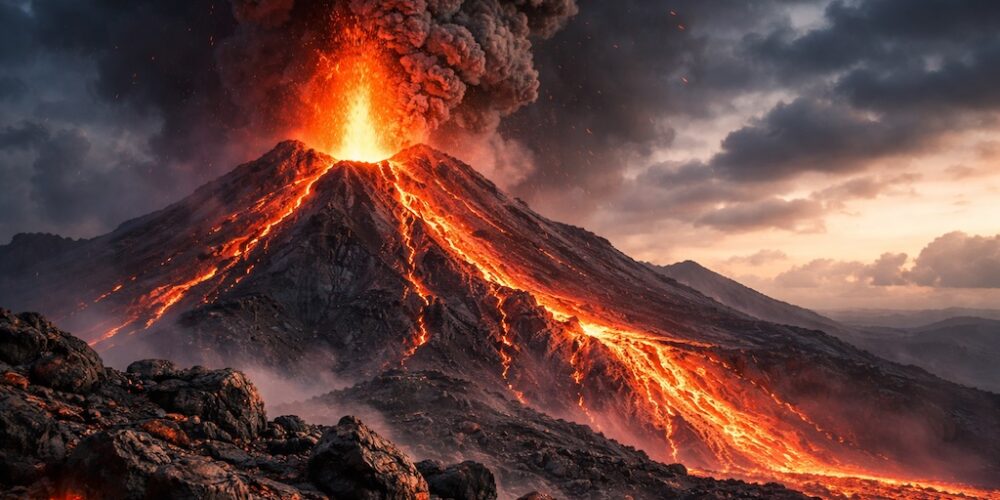 Wie entsteht ein Vulkanausbruch?