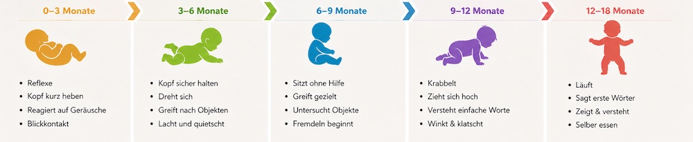 Entwicklungsphasen von Babys
