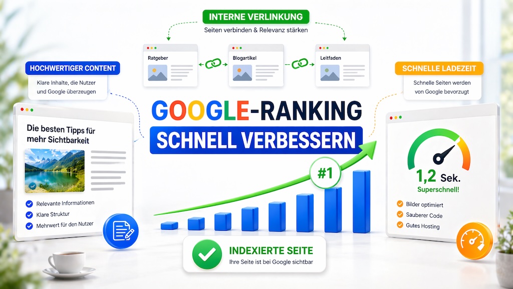 Wie verbessere ich mein Google-Ranking schnell?