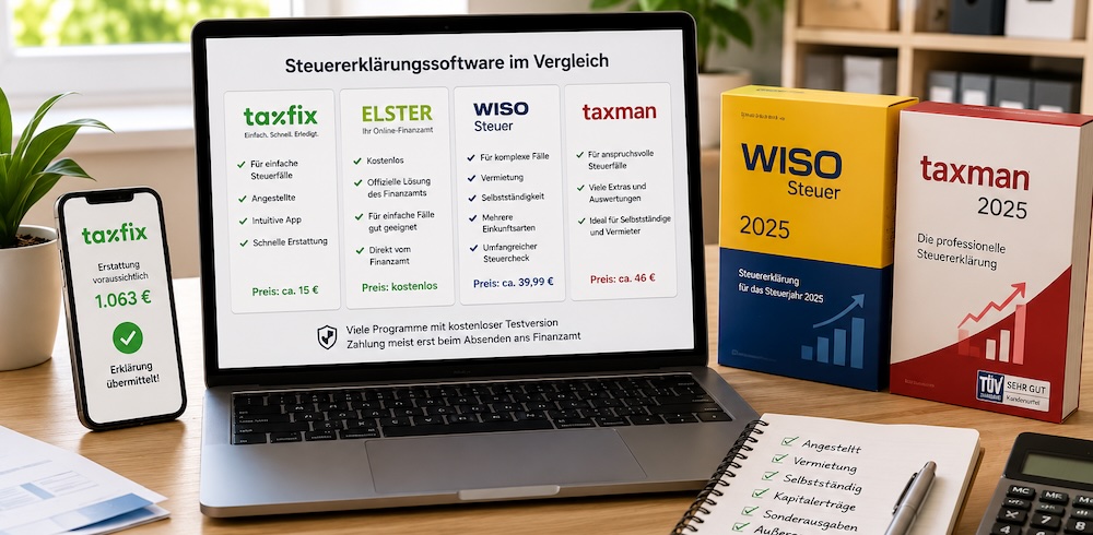 Steuererklärungssoftware finden