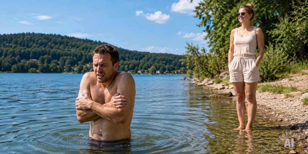 Warum fühlt sich Wasser kälter an als Luft?